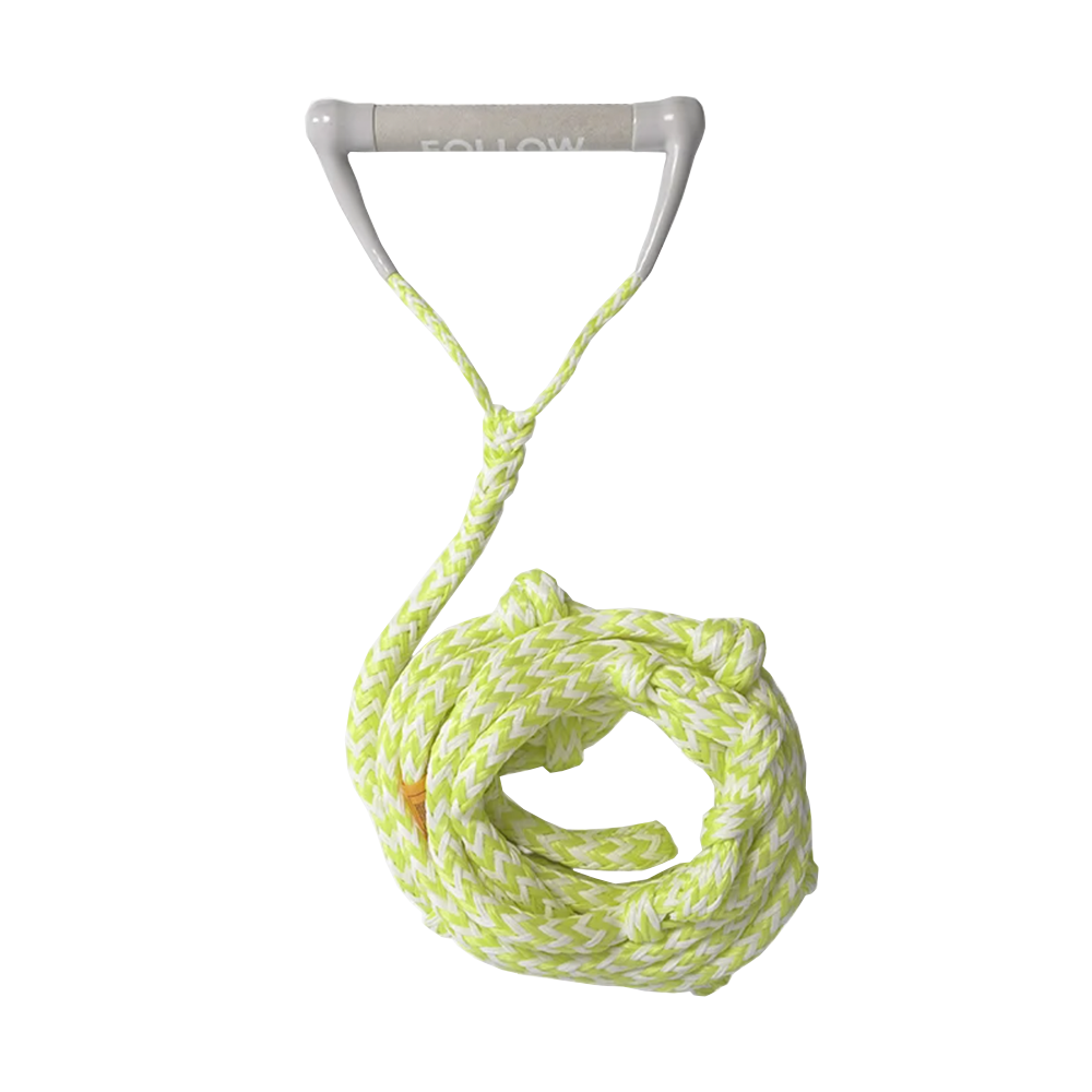 Follow Wake Surf Rope Package Fluoro Yellow