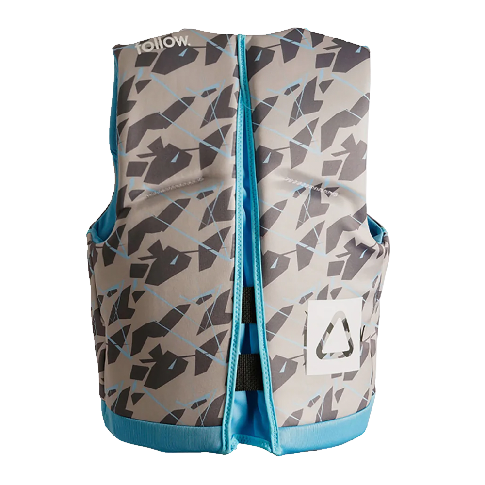 Follow Wake Pop Youth CGA Life Vest Gray/Blue