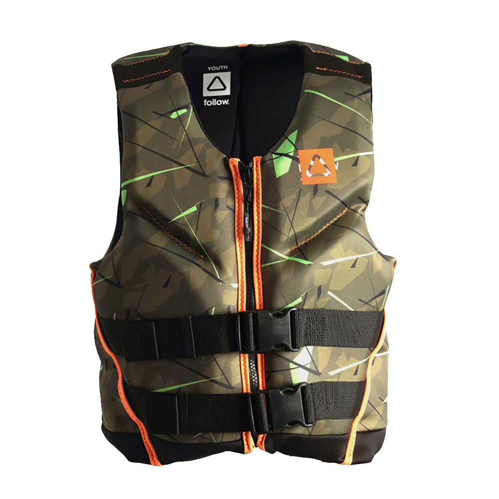 Follow Wake Pop Youth CGA Life Vest Jungle