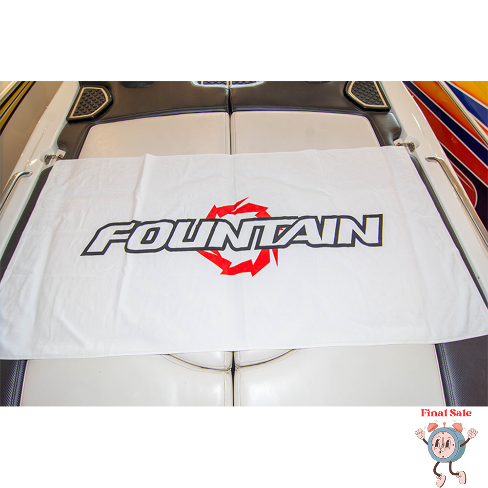 Fountain Boats Towel - Minor Print Blemishes