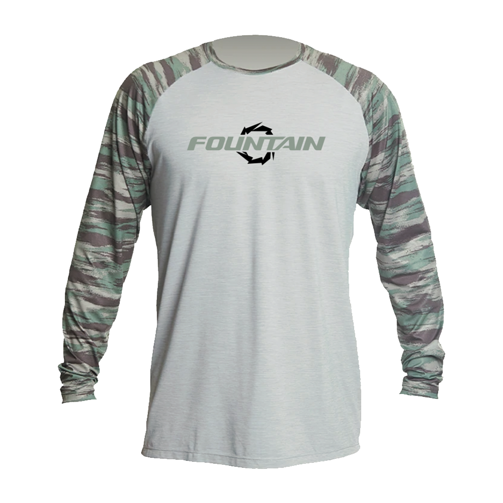 Fountain Camo UPF Dri Fit Long Sleeve Raglan