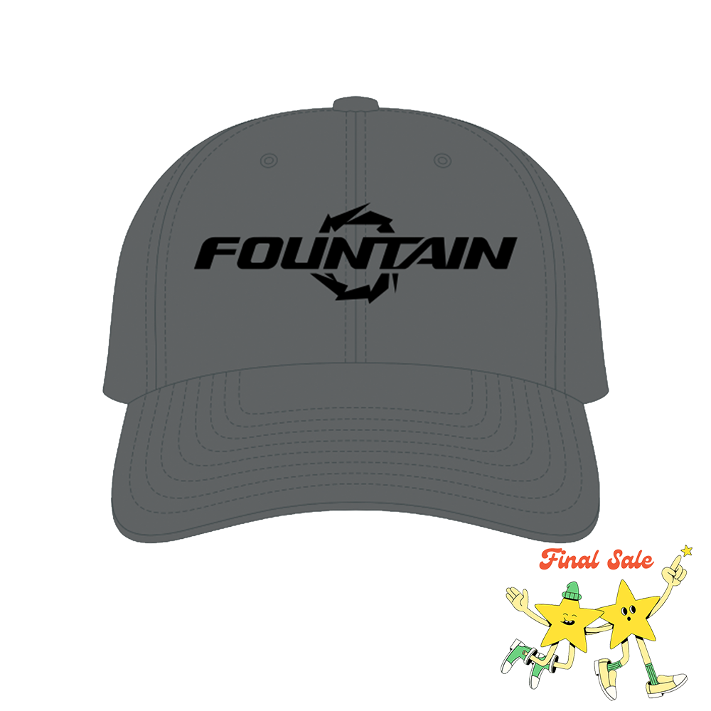 Fountain Powerboats Embroidered Dad Hat Charcoal