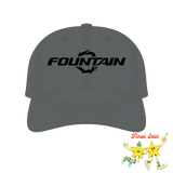 Fountain Powerboats Embroidered Dad Hat Charcoal