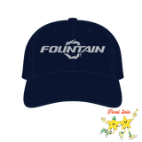 Fountain Powerboats Embroidered Dad Hat Navy