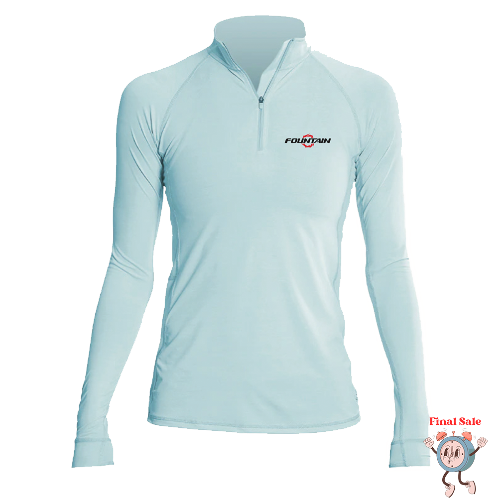 Fountain Powerboats Womens Flight Tech Dri Fit 1/4 Zip
