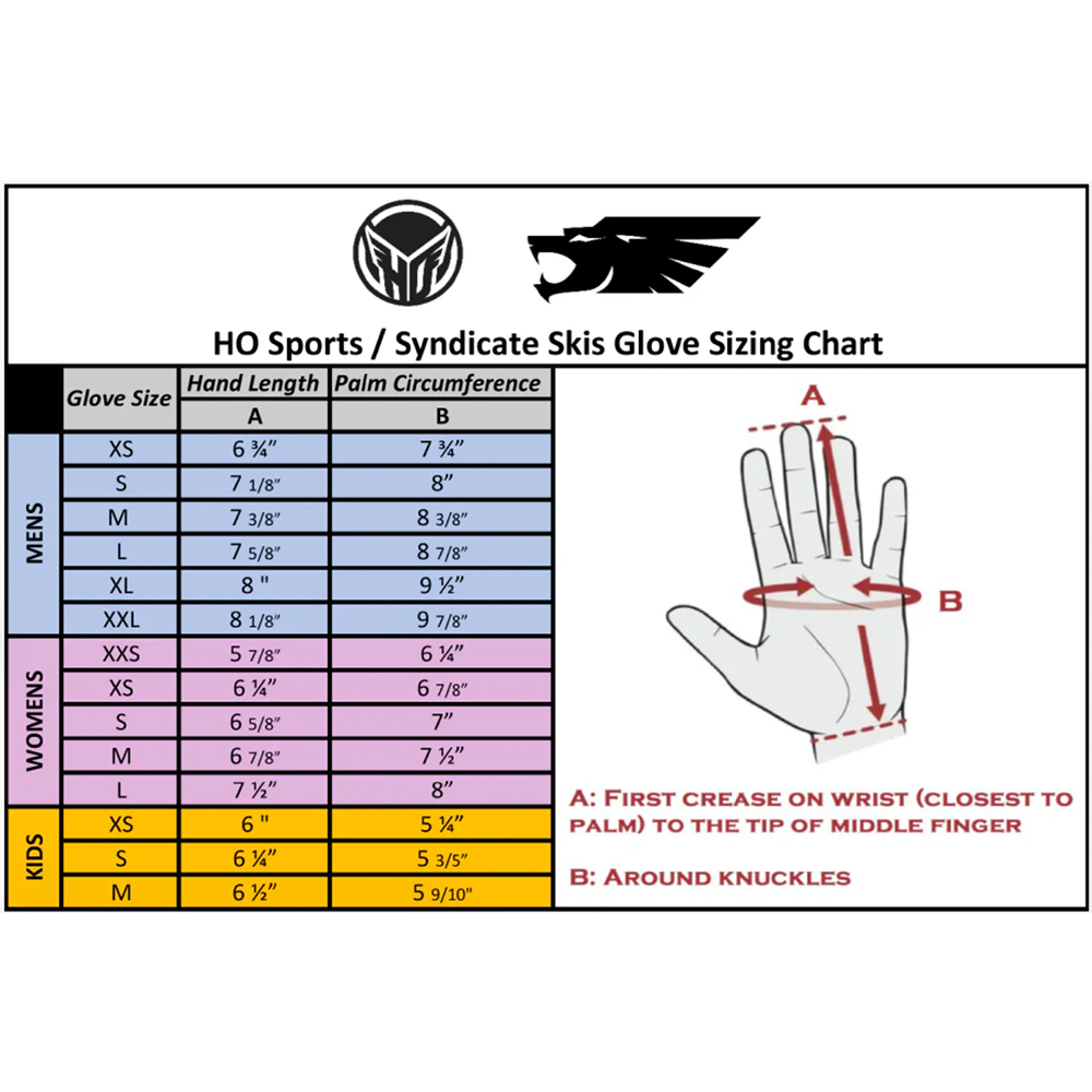 HO Unisex Pro Grip Waterski Gloves