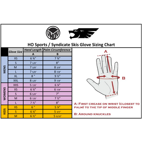 HO Unisex Pro Grip Waterski Gloves