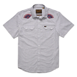 Howler Brothers Crosscut Deluxe Snapshirt High Time Grey