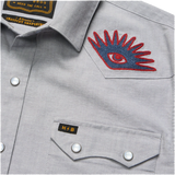 Howler Brothers Crosscut Deluxe Snapshirt High Time Grey