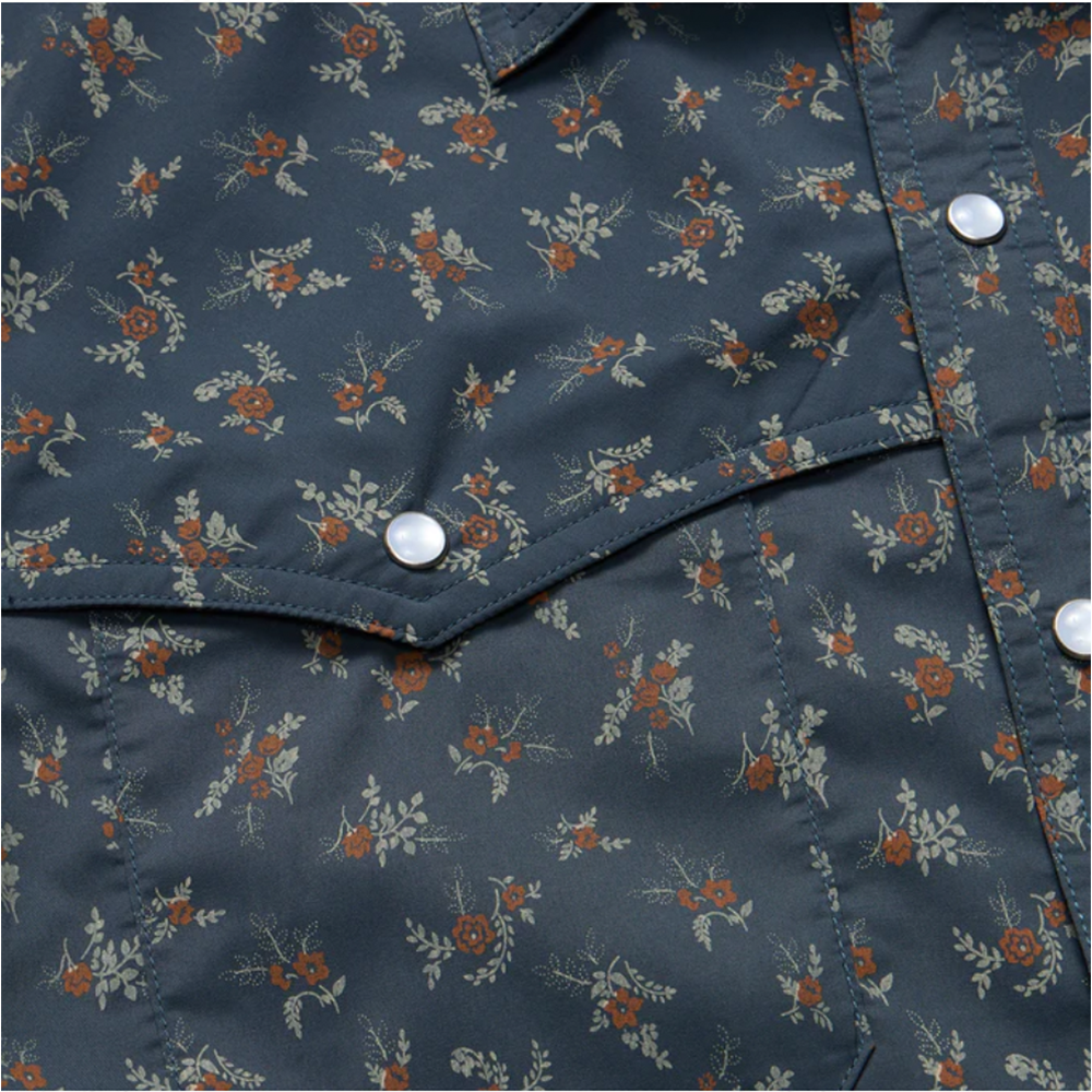 Howler Brothers Open Country Tech Shirt Slate Rancher Floral