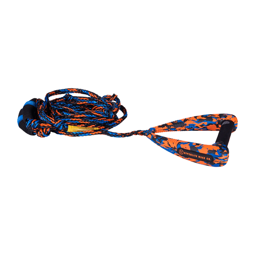 Hyperlite 25ft Arc Wakesurf Rope With Handle Blue & Orange