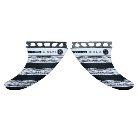 Hyperlite 4.6 Carbon Twin Wake Surf Fin Set