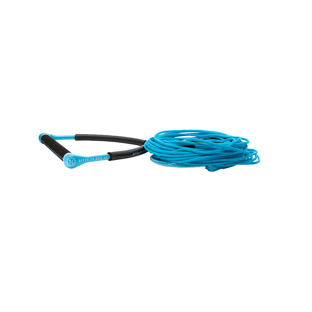 Hyperlite CG Handle With Blue Fuse Line Wakeboard Rope Package