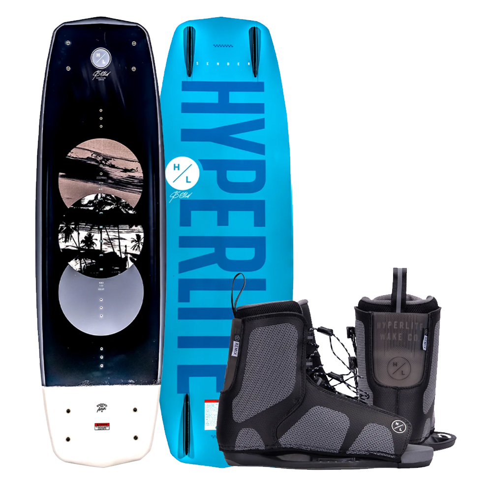 2025 Hyperlite Sender Wakeboard With Hyperlite Remix Bindings