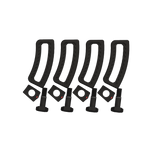 Ronix M6 Shark Tooth Boot Hardware