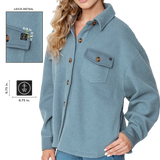Wake Effects Womens Kami Oversized Shirt Jacket