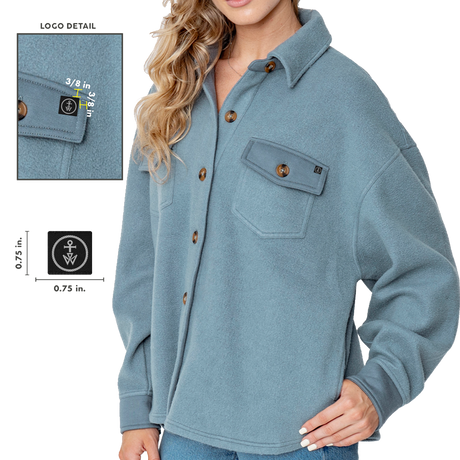 Wake Effects Womens Kami Oversized Shirt Jacket