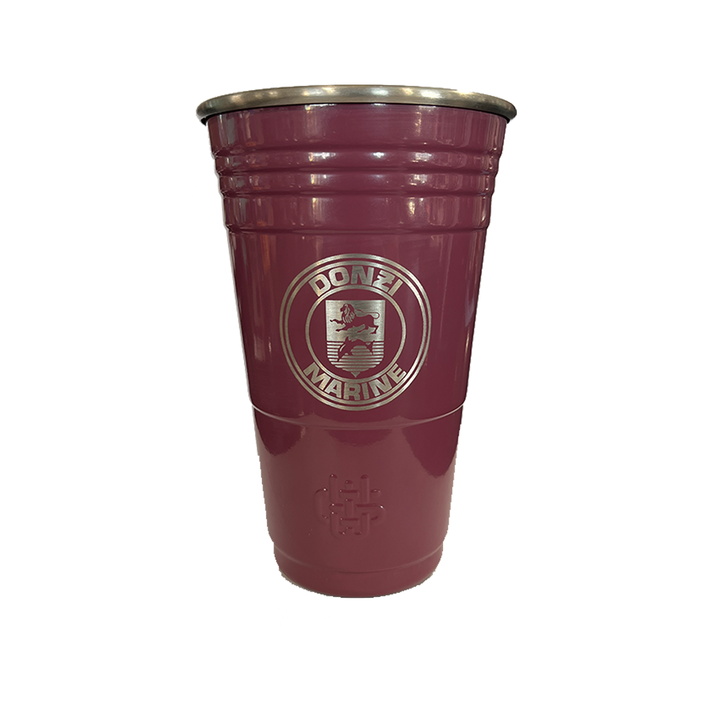 Donzi 16oz Laser Etched Cup Maroon