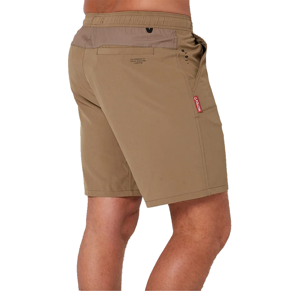 Follow Brand All Day Shorts Deep Taupe