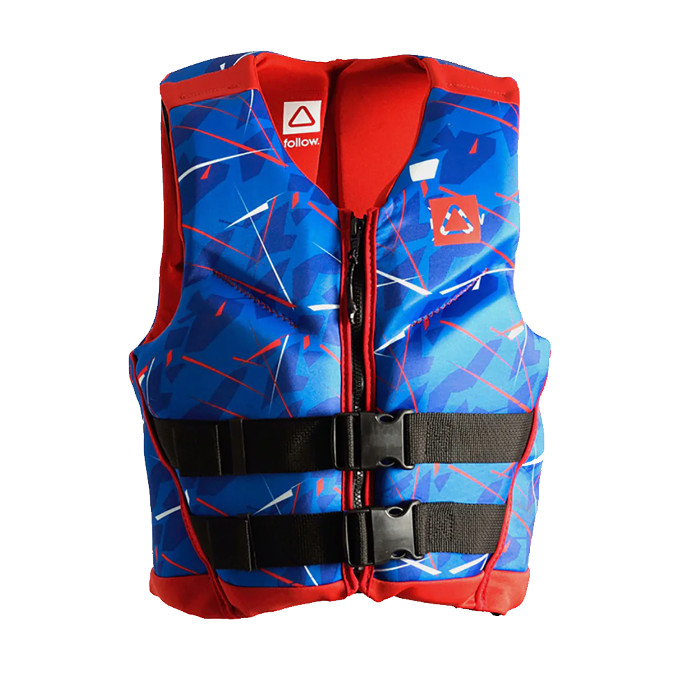 Follow Wake Pop Child CGA Life Vest RED