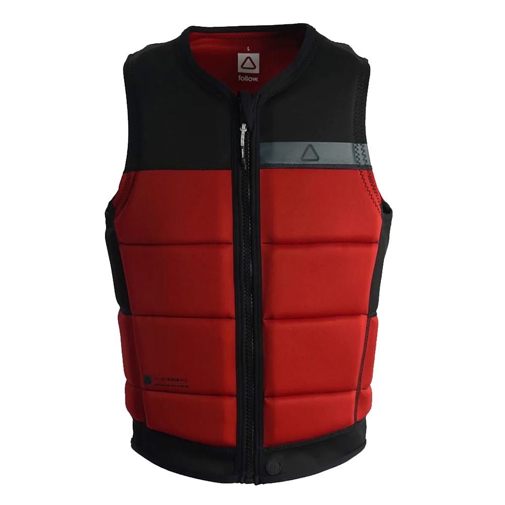 Follow Wake Signal Plus Mens Impact Vest Red