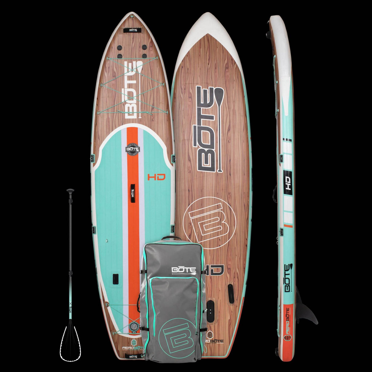 Bote HD Aero 11'6ft Classic Teak Inflatable Paddle Board