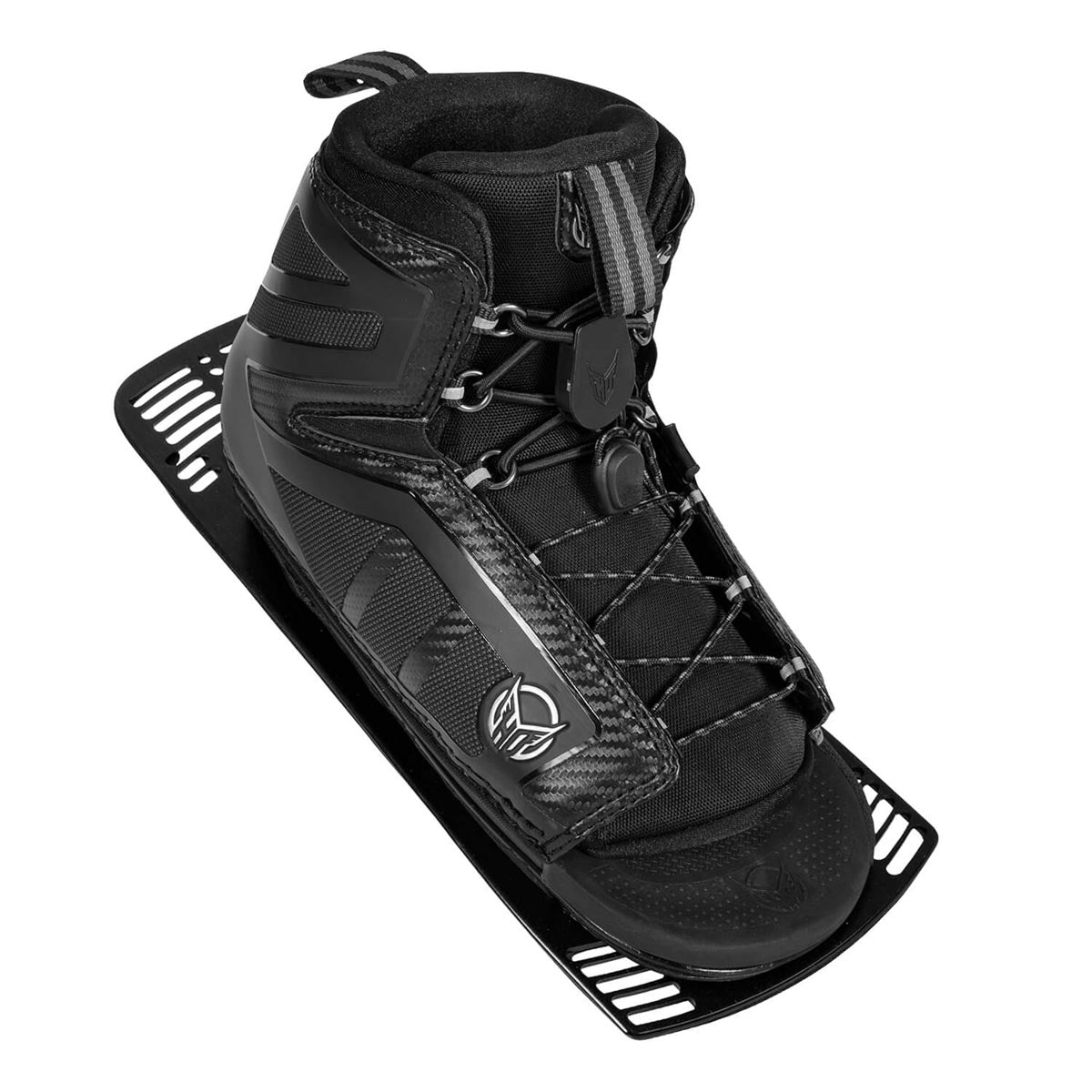 Ski Boot Rear View 2024 HO Stance Water Ski Boot 130 Rear Plated Boot – Wake Effects