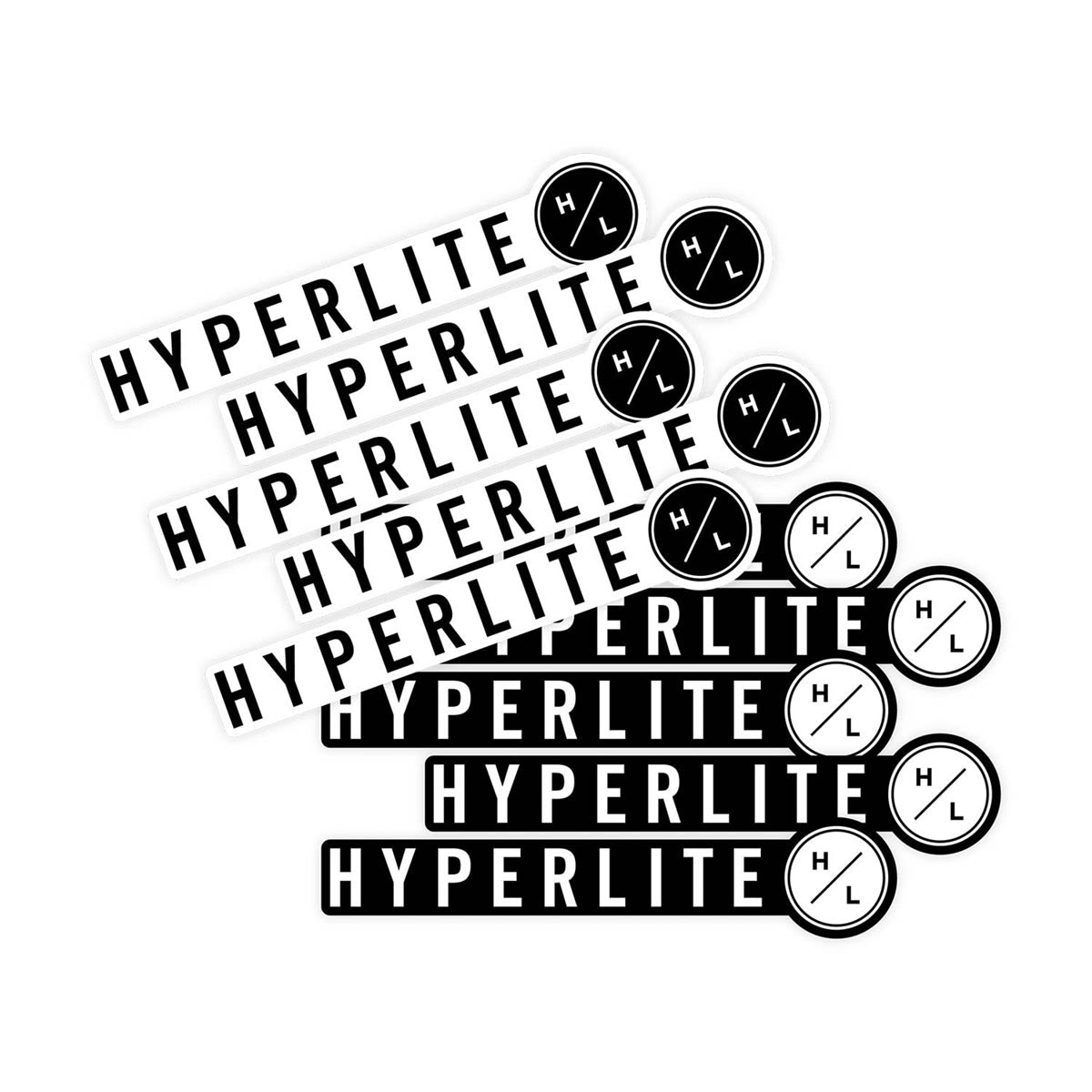 2023 Hyperlite HL Brand Sticker 14" 10pk B/W