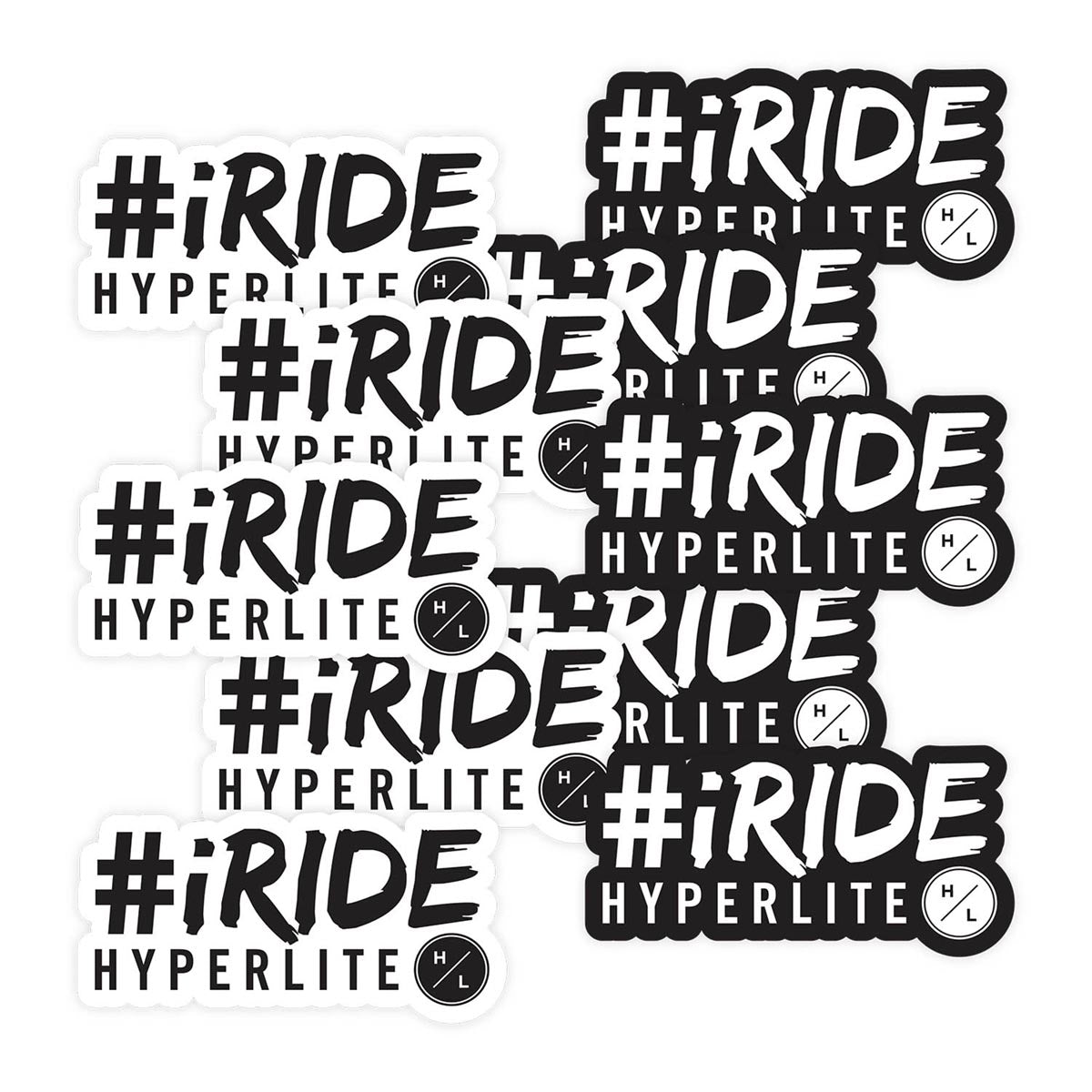 2023 Hyperlite HL iRide Sticker 6" 10pk B/W