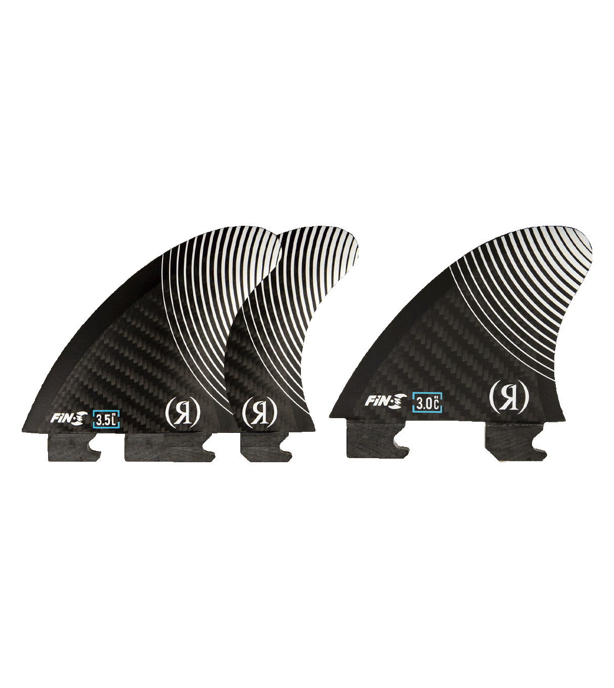 Ronix Floating Fin-S 2.0 Bluprint 3 Fin Pack