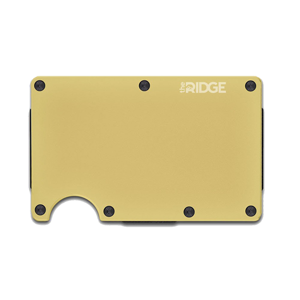Ridge Gold Aluminum Wallet