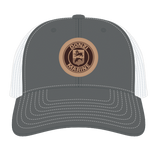 Donzi Crest Leather Patch Charcoal Hat