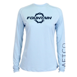 Fountain Boats Women's Drive UPF Dri Fit Sky Blue Shirt