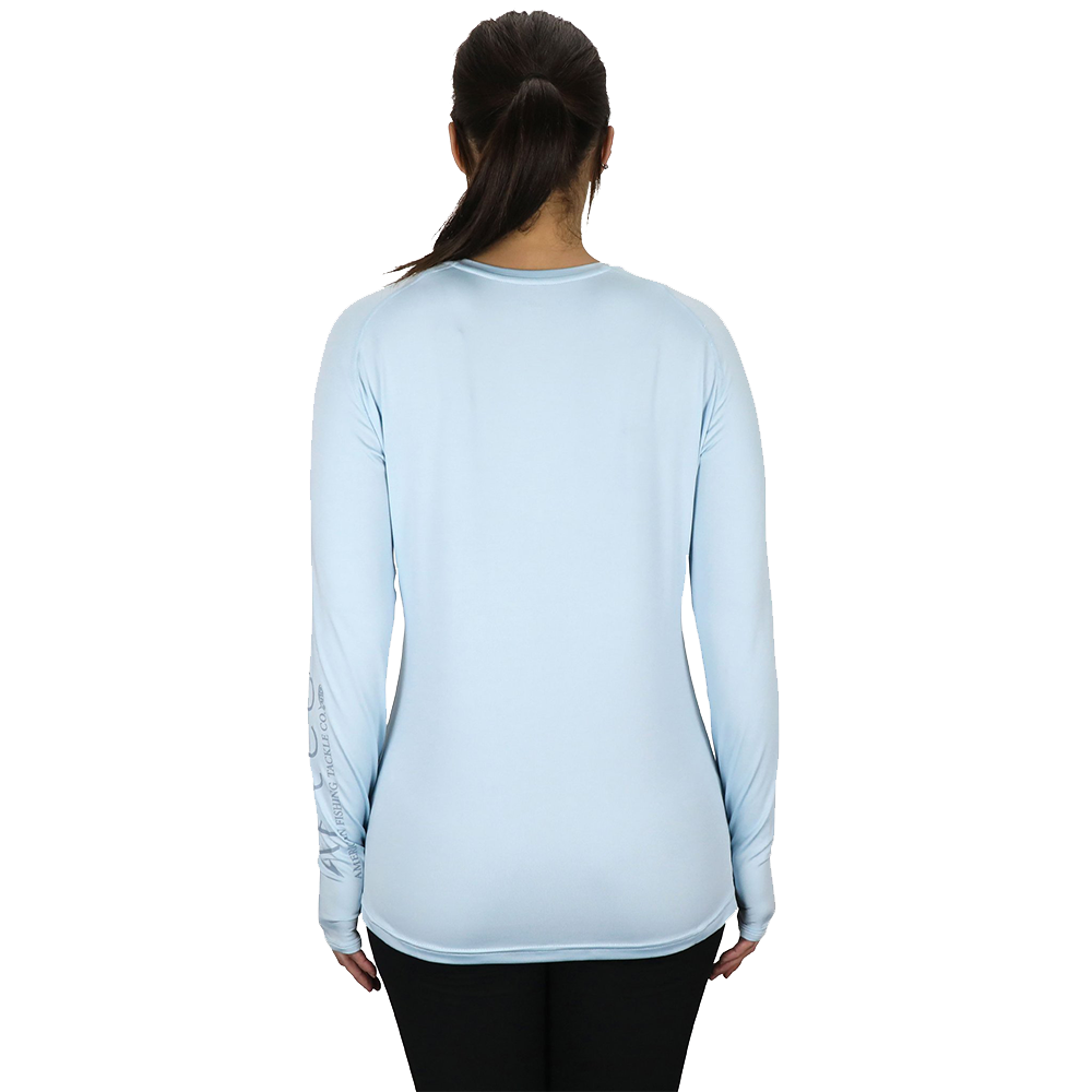 Fountain Boats Women's Drive UPF Dri Fit Sky Blue Shirt