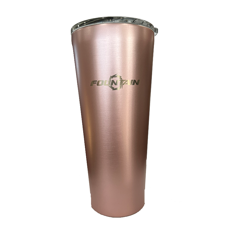 Fountain Powerboats Rose Metallic 24oz Tumbler