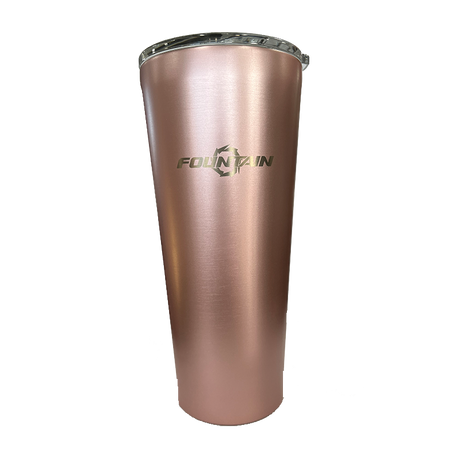 Fountain Powerboats Rose Metallic 24oz Tumbler