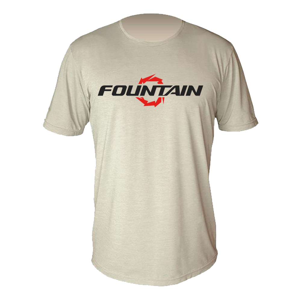 Fountain Boats Dri Fit UPF Tee Tan