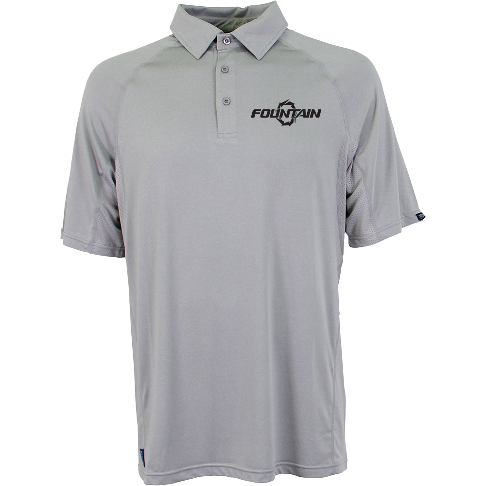 Fountain Boats Geo Cool Polo Grey