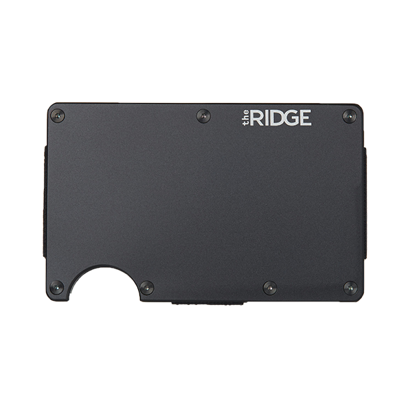 Ridge Black Aluminum Wallet