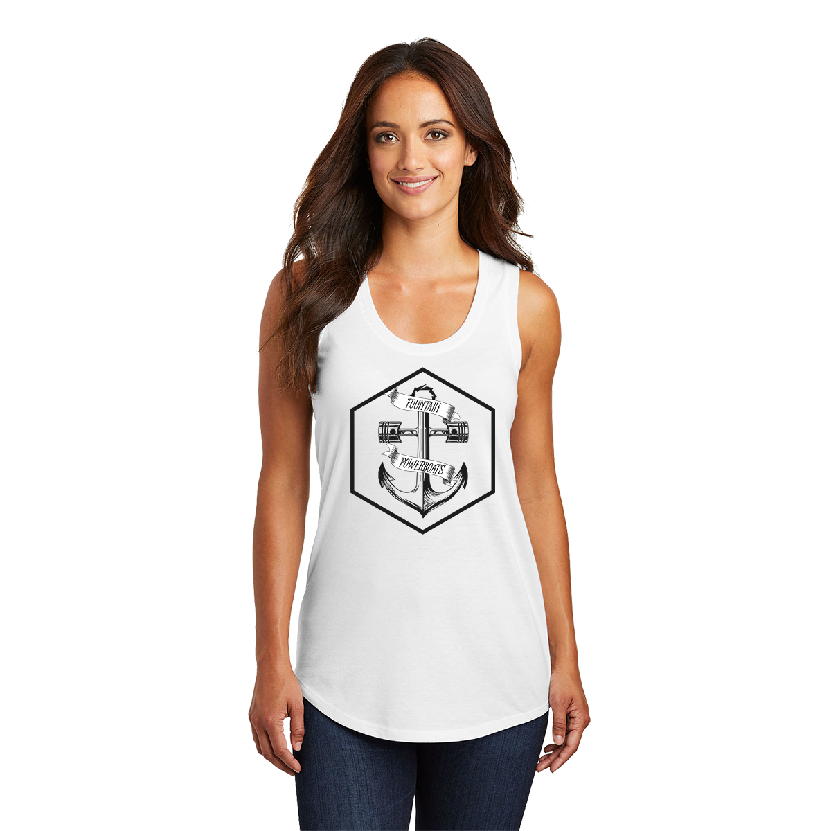 Fountain Boats Anchor Tank Top