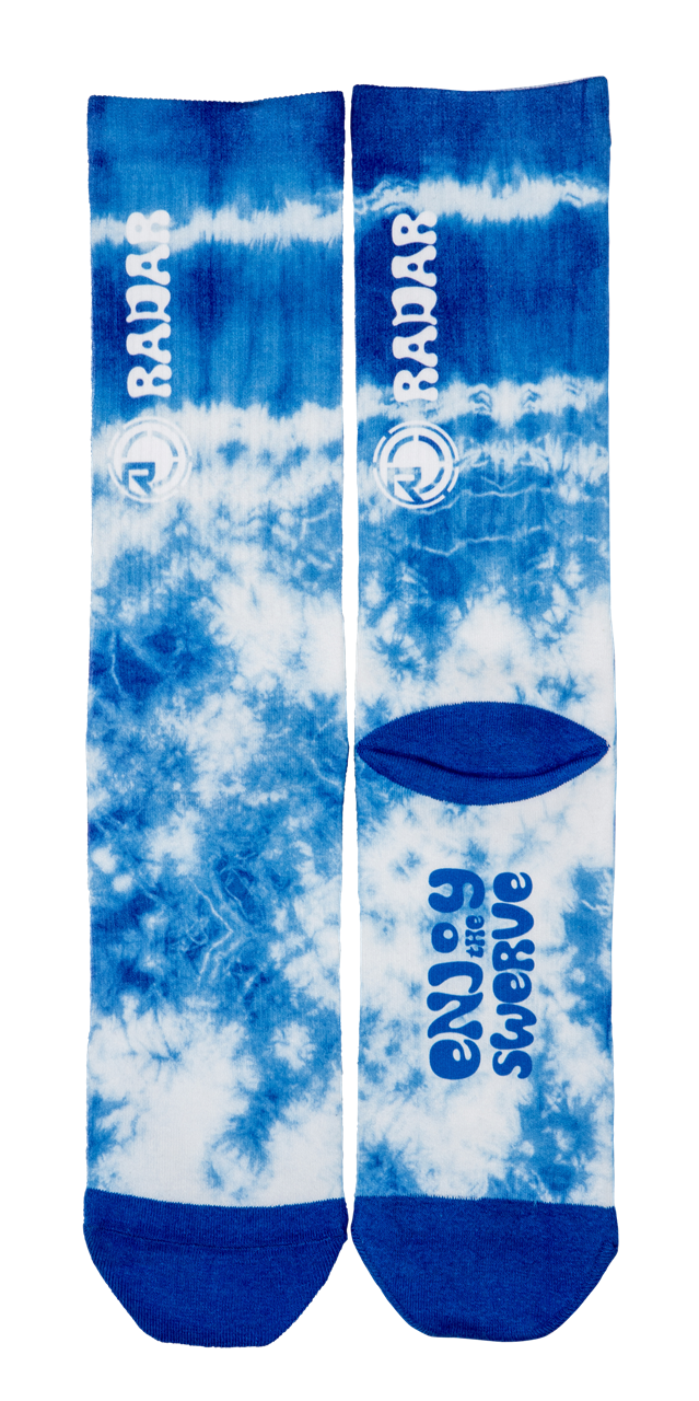 Radar Skis Ocean Tie Dye Crew Socks