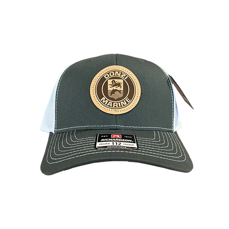 Donzi Crest Leather Patch Charcoal Hat