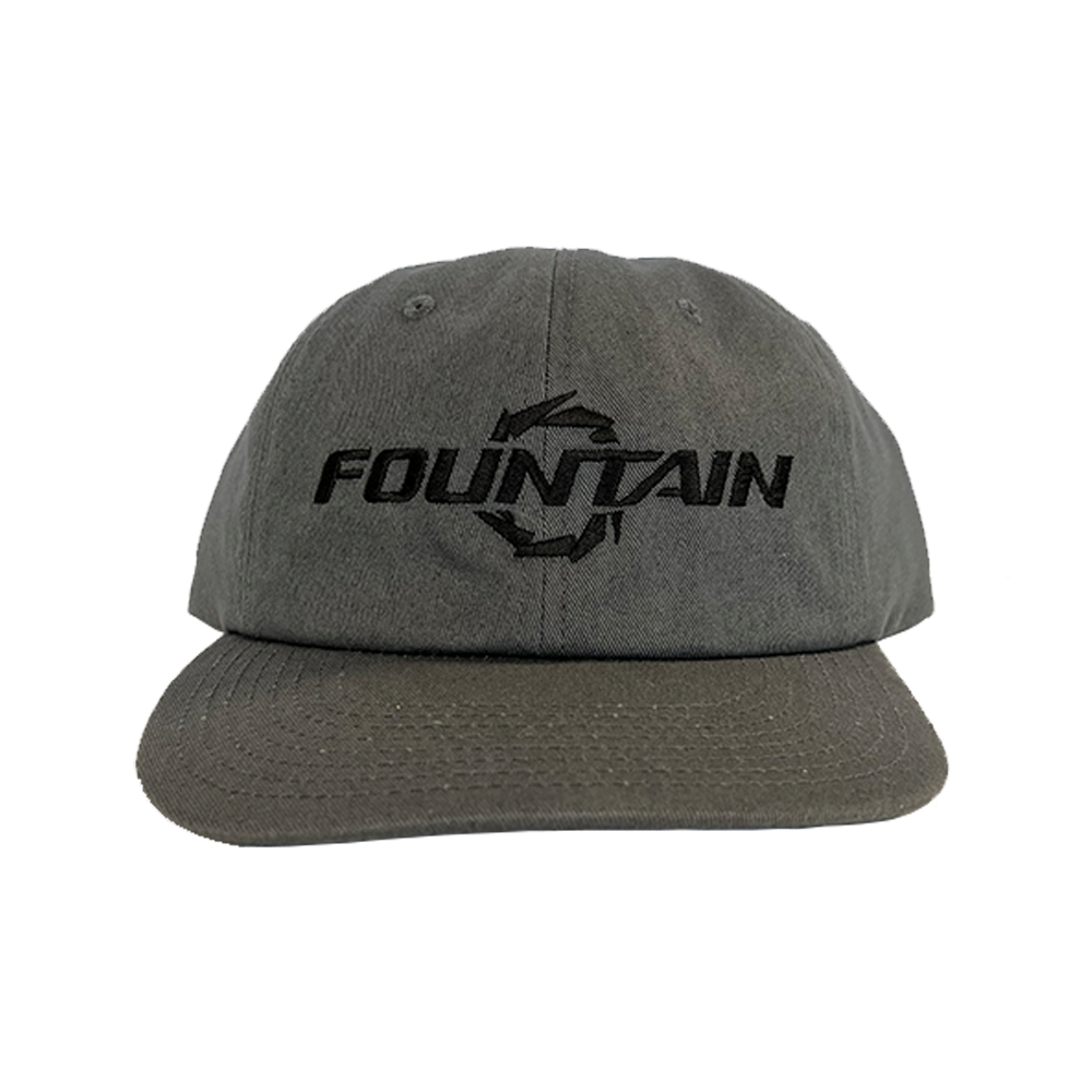 Fountain Powerboats Embroidered Dad Hat Charcoal