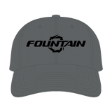 Fountain Powerboats Embroidered Dad Hat Charcoal