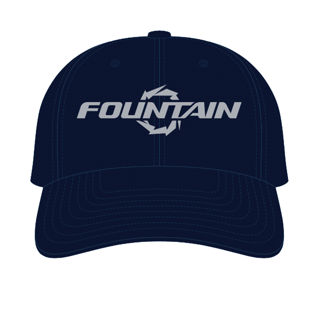 Fountain Powerboats Embroidered Dad Hat Navy