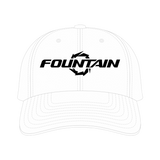 Fountain Powerboats Embroidered Dad Hat White