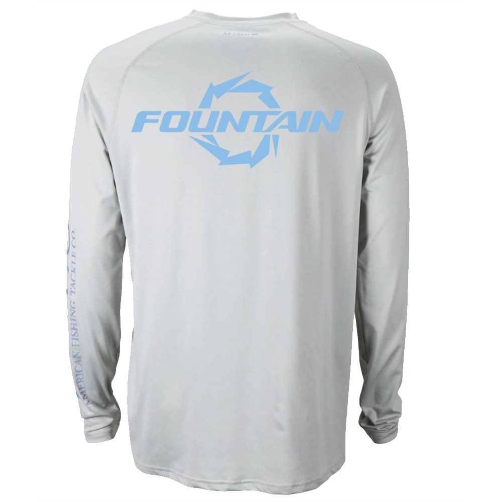 Fountain Boats Drive UPF Dri Fit Silver Shirt