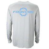 Fountain Boats Drive UPF Dri Fit Silver Shirt