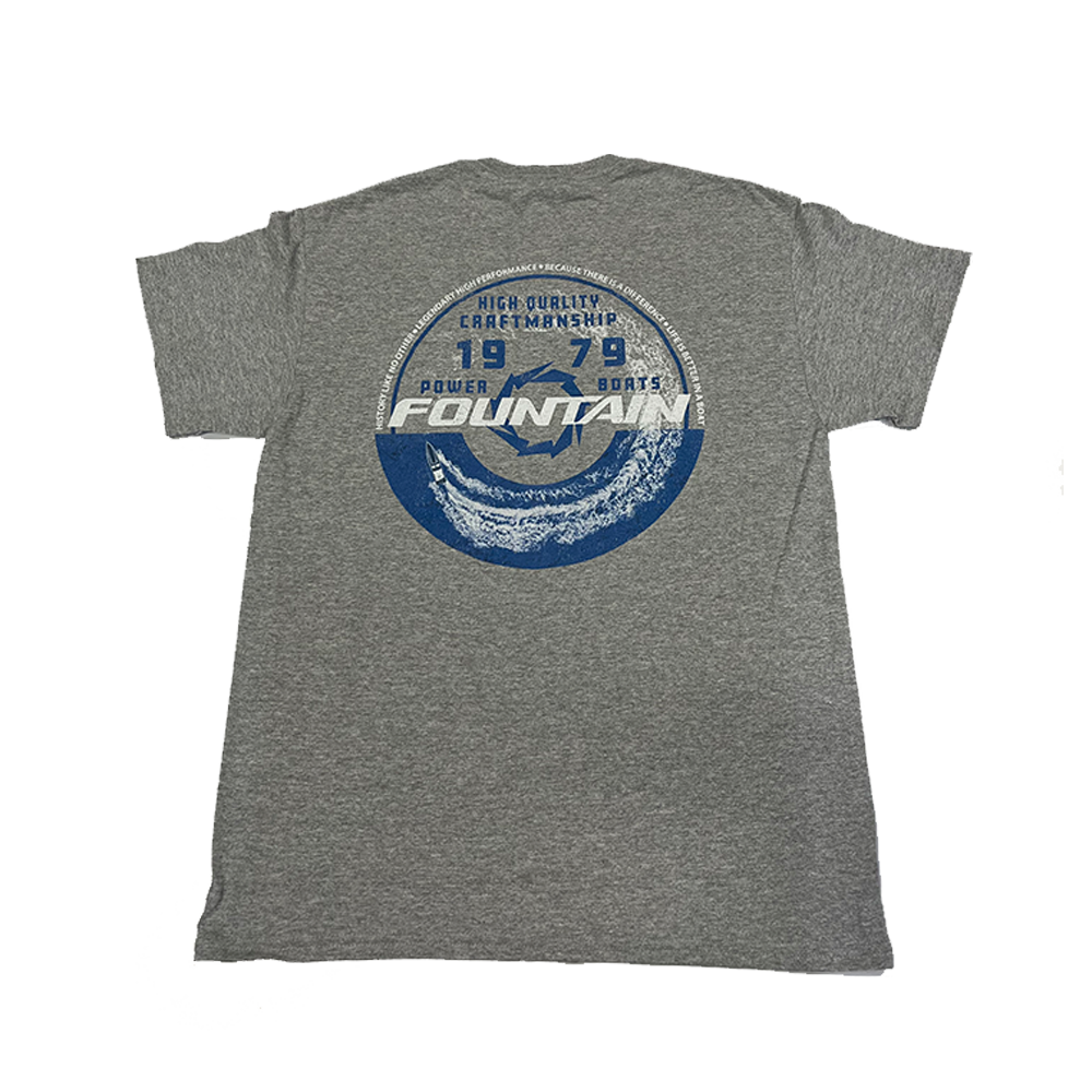 Fountain Powerboats Short Sleeve Label Tee