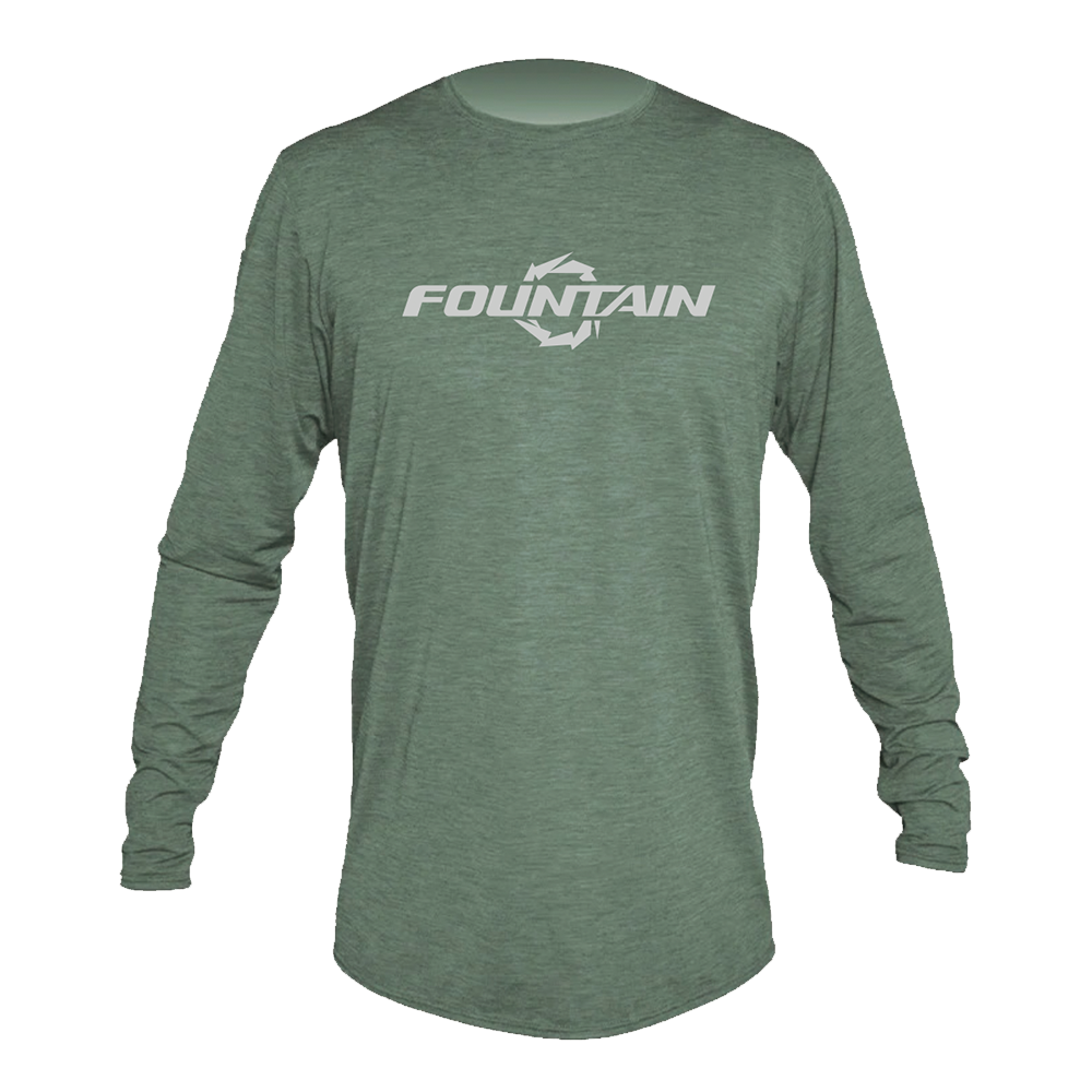 Fountain Powerboats Low Pro Dri Fit Long Sleeve Olive